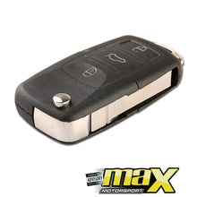 Load image into Gallery viewer, Universal VW 3 Button OEM Style Blank Switch Blade Key &amp; Casing maxmotorsports
