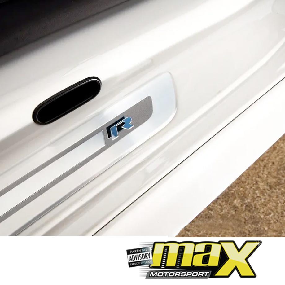 Universal VW R Logo Aluminium Door Step Sills – Max Motorsport