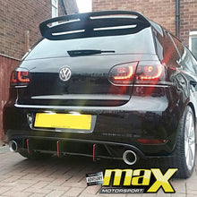 Load image into Gallery viewer, VW GOLF 6 GTI GLOSS BLACK MAXTON STYLE DIFFUSER maxmotorsports
