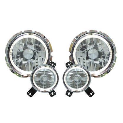 VW Golf 1 Cat Series Crystal Angel Eye LED Headlights (Inners) maxmotorsports