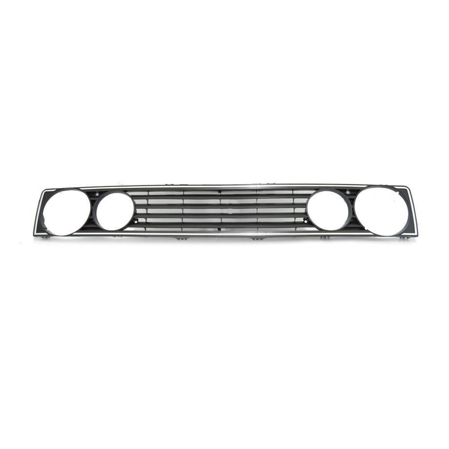 VW Golf 1 Double Headlight De-badge Grille With Chrome Trim maxmotorsports