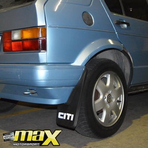 VW Golf 1 Mud Flaps With Citi Logo maxmotorsports