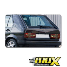 Load image into Gallery viewer, VW Golf 1 VeloCiti Style Smoked Tail Lights With Chrome Ring maxmotorsports
