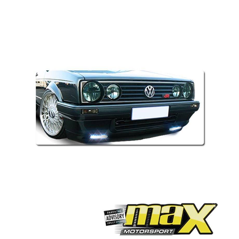 VW Golf 1 Velociti Style Plastic Front Bumper includes Fogs maxmotorsports