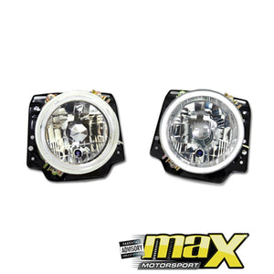 VW Golf 2 Diamond Head Lamps With CCFL Rings maxmotorsports