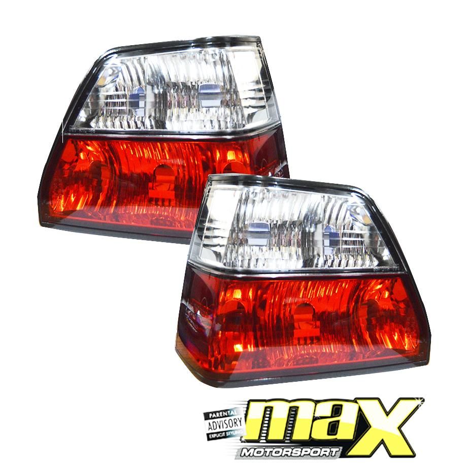 VW Golf 2 Diamond Semi Clear Taillights maxmotorsports