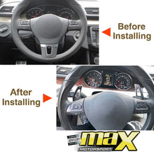 Load image into Gallery viewer, VW Golf 5 / 6 Brush Aluminium Paddle Shift Extensions maxmotorsports
