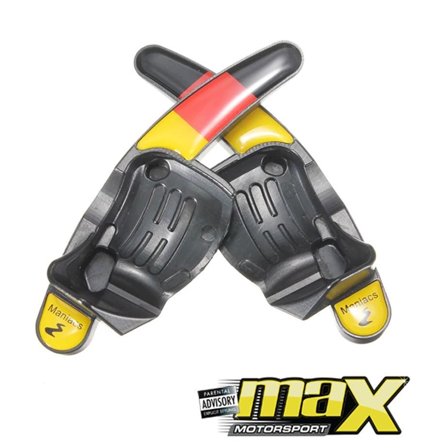 VW Golf 5 Maniacs Paddle Shift Extensions (German Stripe) maxmotorsports