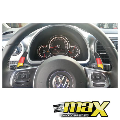 VW Golf 5 Maniacs Paddle Shift Extensions (German Stripe) maxmotorsports