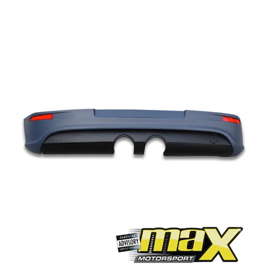 VW Golf 5 R32 Rear Bumper Diffuser With Heatshield (Plastic) maxmotorsports