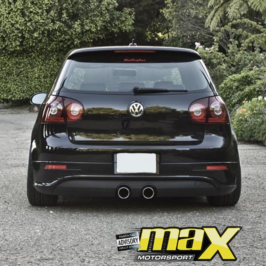 VW Golf 5 R32 Rear Bumper Diffuser With Heatshield (Plastic) maxmotorsports