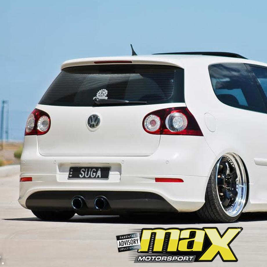 Suitable To Fit - VW Golf 5 R32 Style Rear Bumper Diffuser With Heatsh ...