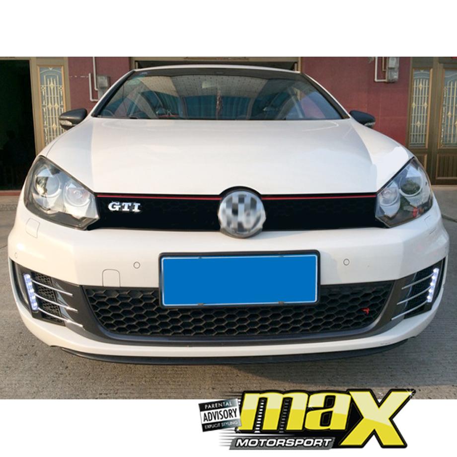 VW Golf 6 GTI Chrome LED DRL Fog Light Surround Max Motorsport