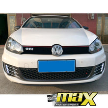 Load image into Gallery viewer, VW Golf 6 GTI Chrome LED DRL Fog Light Surround Max Motorsport
