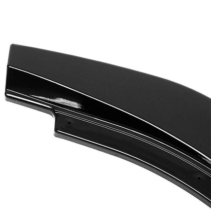 VW Golf 6 GTI Gloss Black 3-Piece Plastic Front Spoiler maxmotorsports