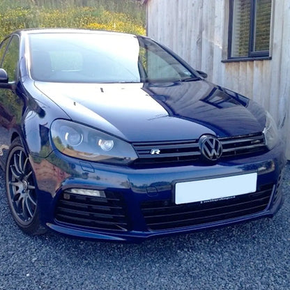 VW Golf 6 Gloss Black Stick On Emblem Badge (Pair) maxmotorsports