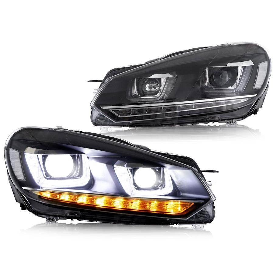 VW Golf 6 LED Projector Headlight - Golf 7 GTI Style Max Motorsport
