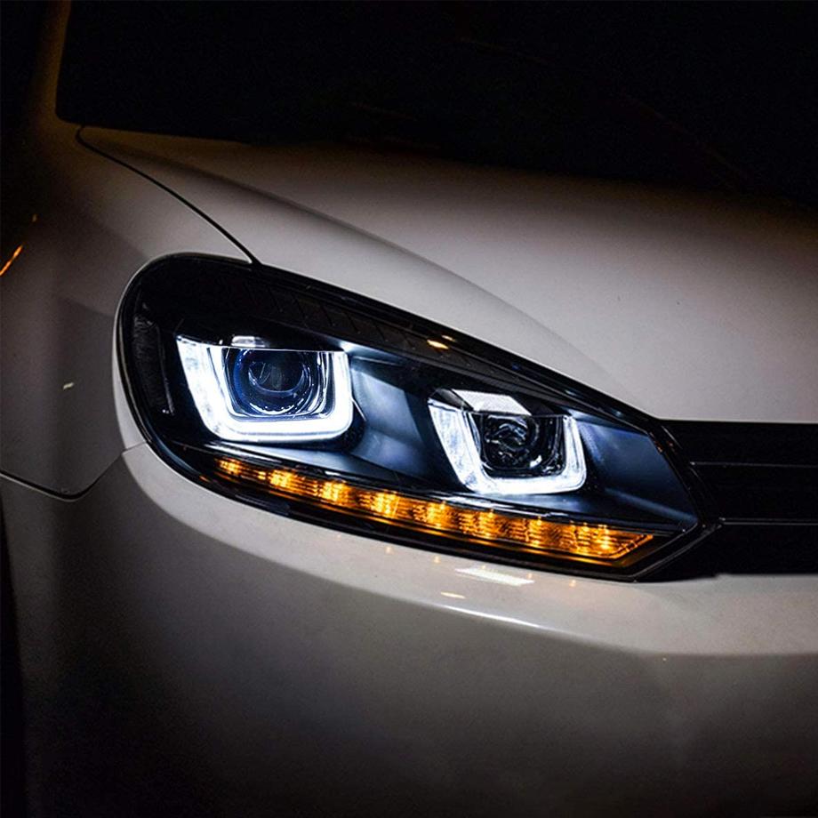 VW Golf 6 LED Projector Headlight - Golf 7 GTI Style Max Motorsport
