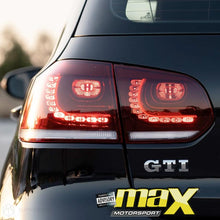Load image into Gallery viewer, VW Golf 6 OEM R20 Style LED Taillights With Crystal Sequential Indicator maxmotorsports
