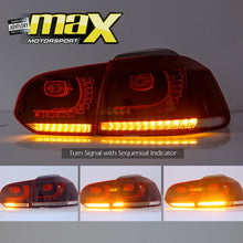 Load image into Gallery viewer, VW Golf 6 OEM R20 Style LED Taillights With Sequential Indicator maxmotorsports
