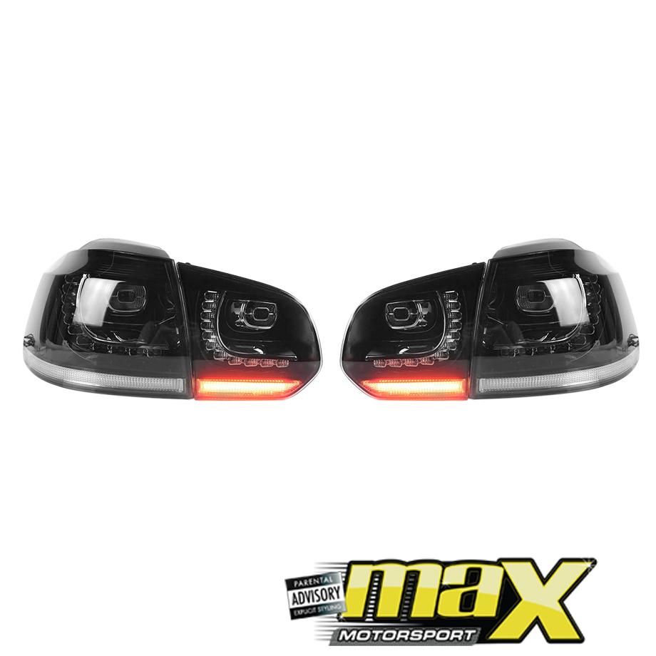 VW Golf 6 OEM R20 Style Smoked LED Taillights maxmotorsports