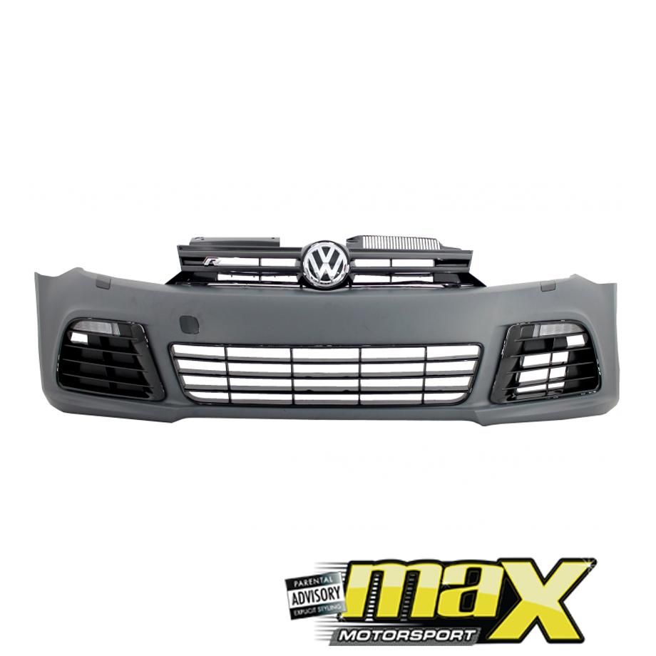 VW Golf 6 R20 Style Plastic Front Bumper Upgrade maxmotorsports