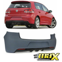 Load image into Gallery viewer, VW Golf 6 R20 Style Plastic Rear Bumper Upgrade maxmotorsports
