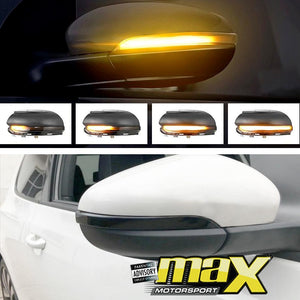 VW Golf 6 Side Mirror Smoked LED Sequential Indicator Light maxmotorsports