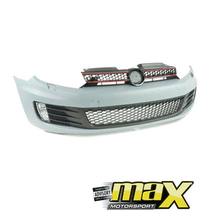 VW Golf 6 GTI Front Plastic Bumper With Fogs maxmotorsports
