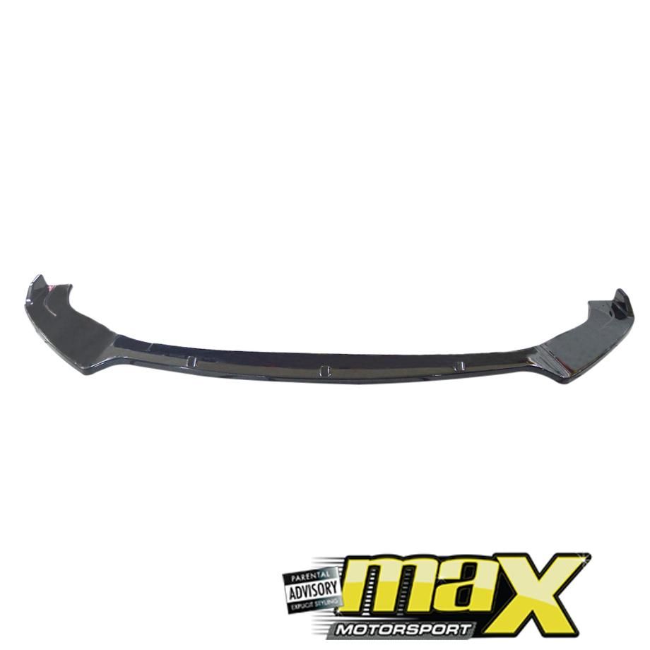 VW Golf 7 / 7.5  GTI Gloss Black Maxton Style Plastic Front Spoiler maxmotorsports