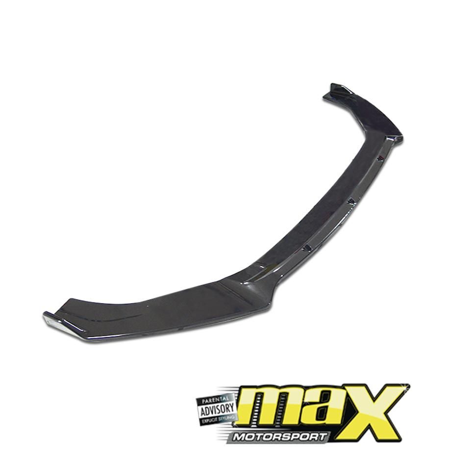 VW Golf 7 / 7.5  GTI Gloss Black Maxton Style Plastic Front Spoiler maxmotorsports