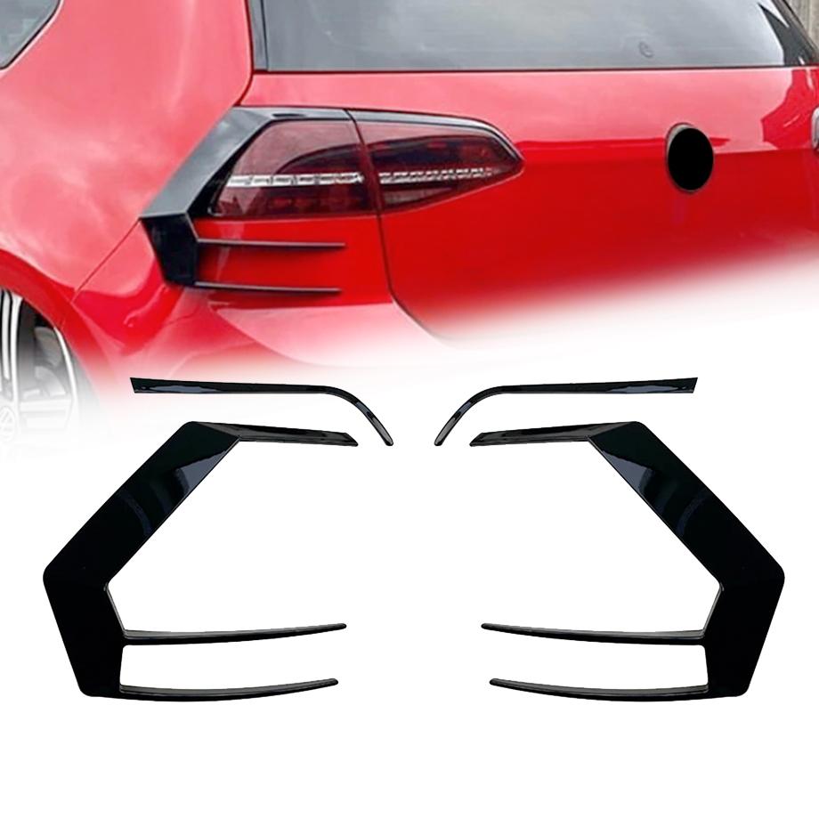 VW Golf 7 / 7.5 Gloss Black Razor Style Taillight Trim Max Motorsport