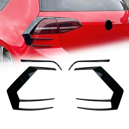 VW Golf 7 / 7.5 Gloss Black Razor Style Taillight Trim Max Motorsport