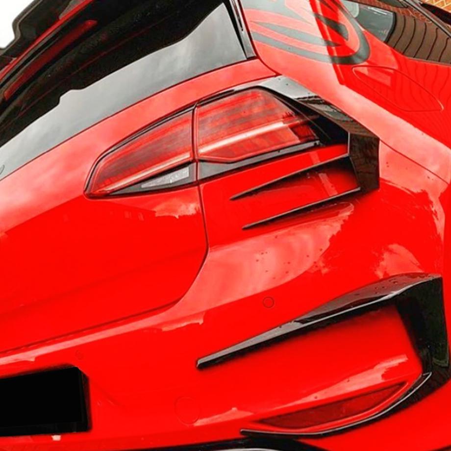 VW Golf 7 / 7.5 Gloss Black Razor Style Taillight Trim Max Motorsport