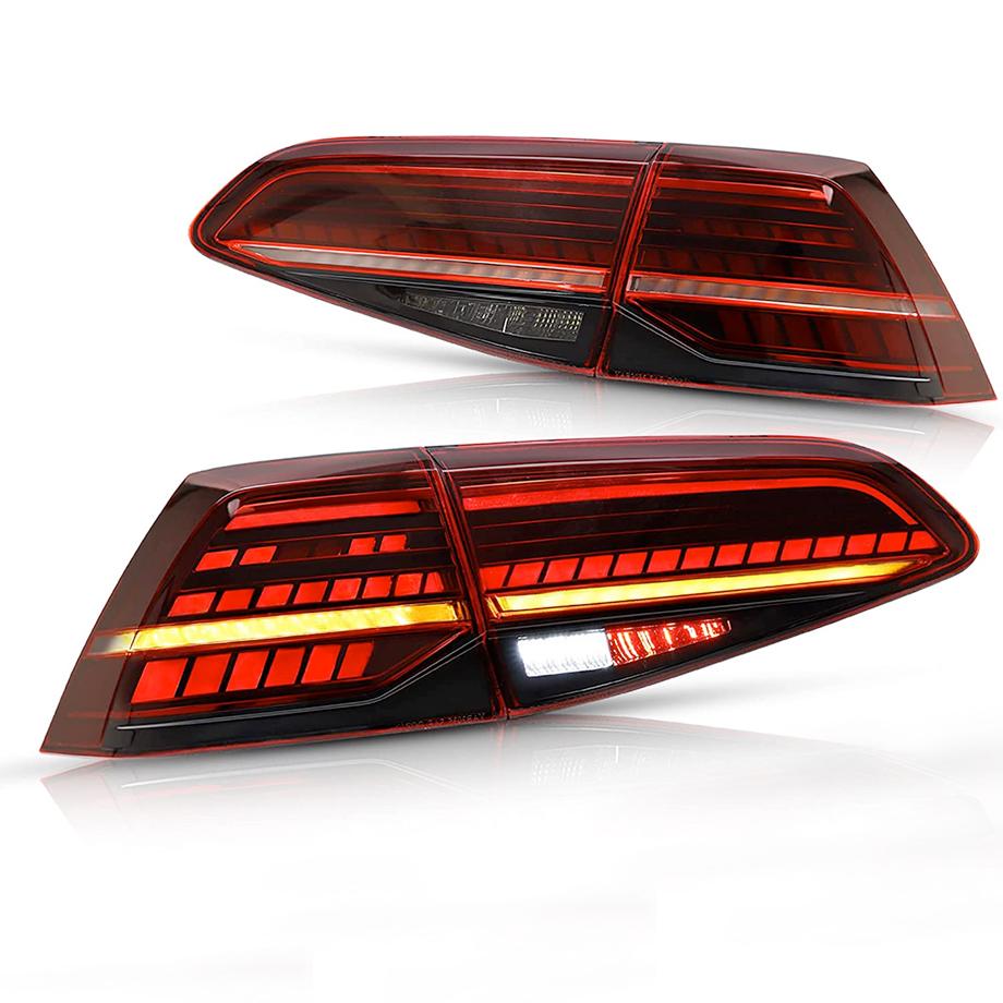 VW Golf 7 / 7.5 OEM Style Smoked Red LED Sequential Taillights Max Motorsport