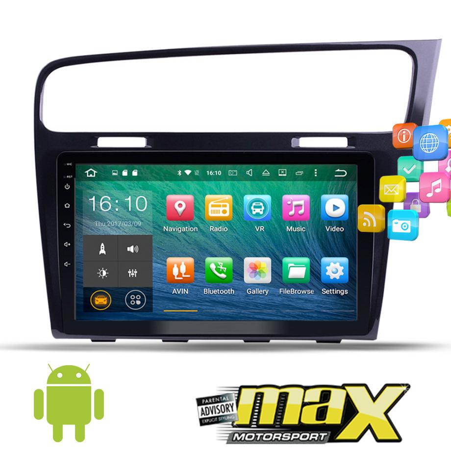 VW Golf 7 - 9 Inch Android Double Din Multimedia Player With Canbus maxmotorsports