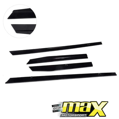 VW Golf 7 /7.5 GTI Gloss Black Side Skirt Extensions (4-Piece) maxmotorsports