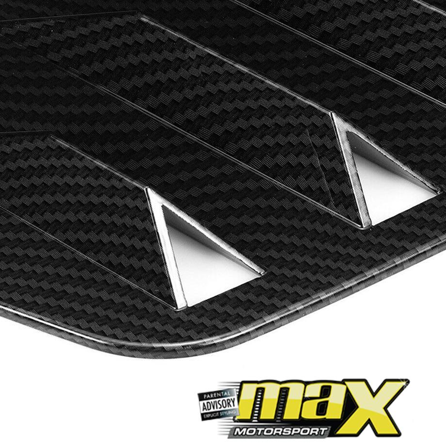 VW Golf 7 Carbon Look Side Window Louver Max Motorsport