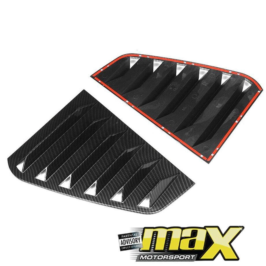 VW Golf 7 Carbon Look Side Window Louver Max Motorsport