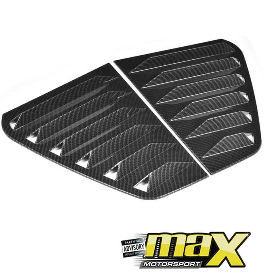 VW Golf 7 Carbon Look Side Window Louver Max Motorsport