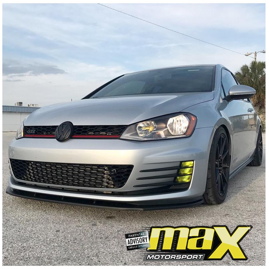 VW Golf 7 GTI Gloss Black Stick On Emblem Badge (Pair) maxmotorsports