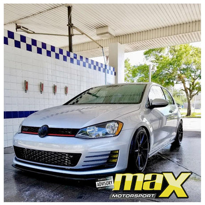 VW Golf 7 GTI Gloss Black Stick On Emblem Badge (Pair) maxmotorsports