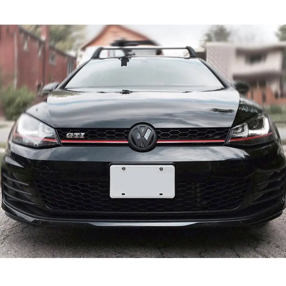 VW Golf 7 GTI Matte Black Stick On Emblem Badge (Pair) maxmotorsports