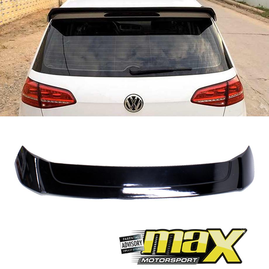 VW Golf 7 GTI Osir Style Gloss Black Roof Spoiler Max Motorsport