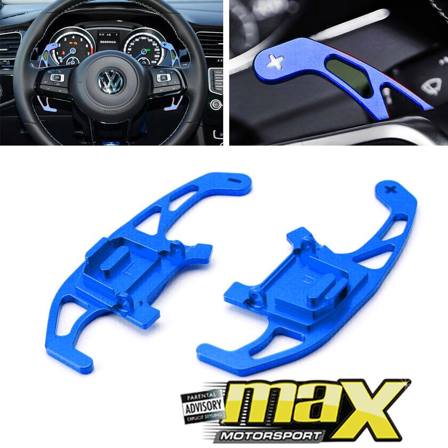 VW Golf 7 GTI Paddle Shift Extensions (Blue) maxmotorsports