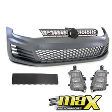 Load image into Gallery viewer, VW Golf 7 GTI Plastic Front Bumper With Fogs Max Motorsport
