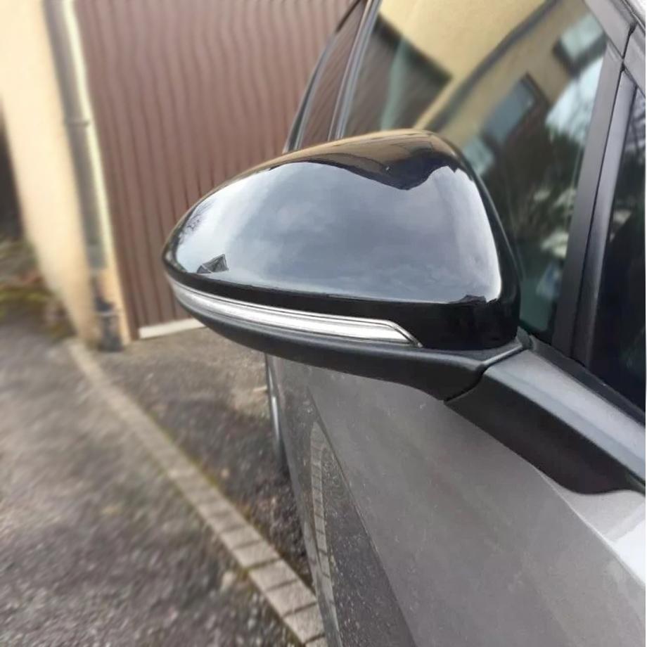 VW Golf 7 Gloss Black Clip On Mirror Covers maxmotorsports