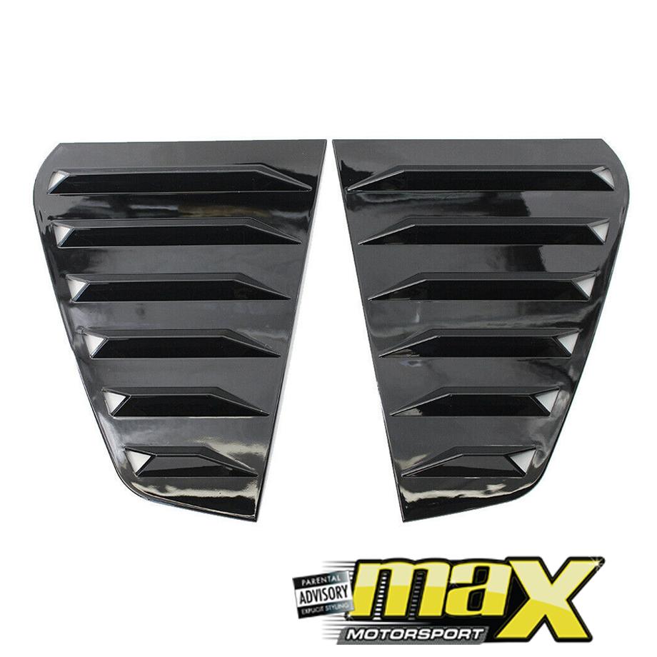 VW Golf 7 Gloss Black Plastic Side Window Louver Max Motorsport