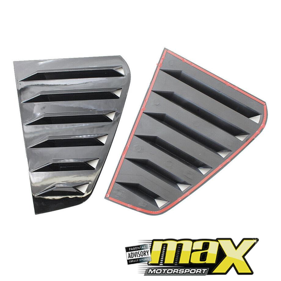 VW Golf 7 Gloss Black Plastic Side Window Louver Max Motorsport