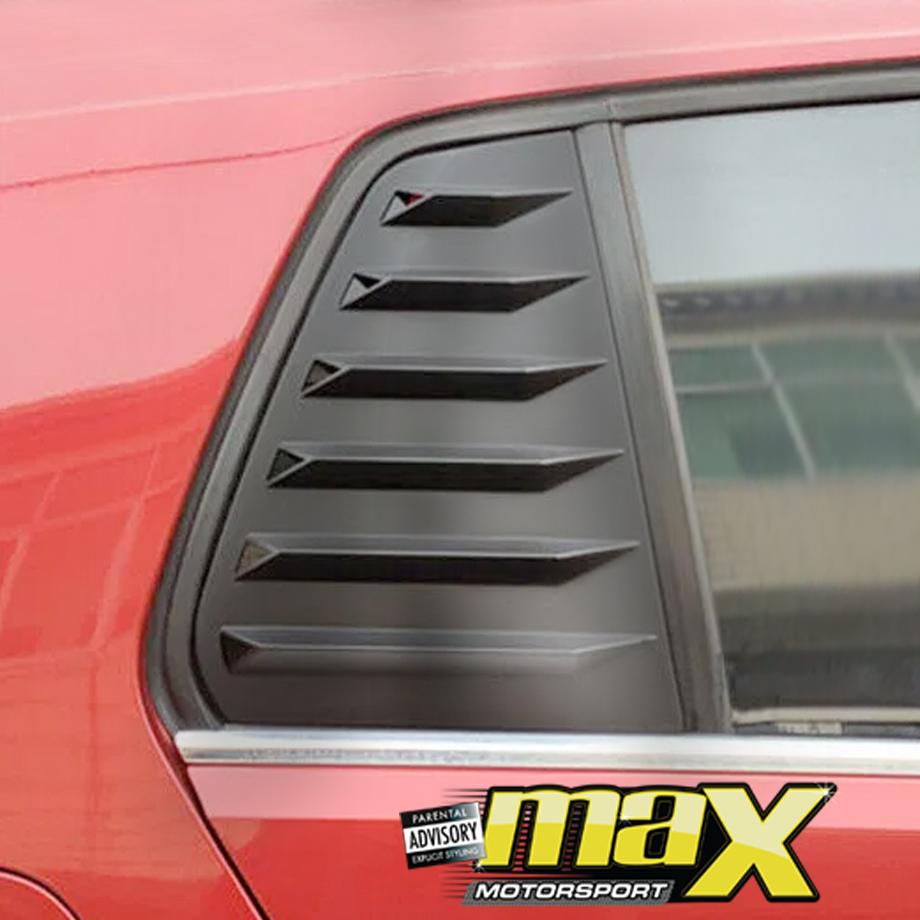 VW Golf 7 Gloss Black Plastic Side Window Louver Max Motorsport